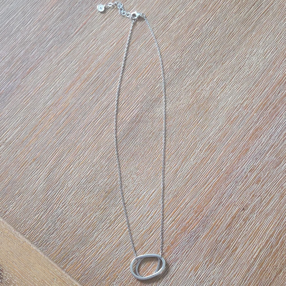 Silpada Sterling Silver Infinity Necklace with Interlocking Circles